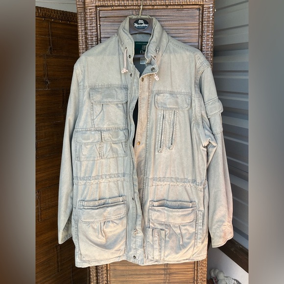 Vintage 100% Cotton Genuine Orvis 18 Pocket Medium Around The World Jack… - Picture 2 of 7